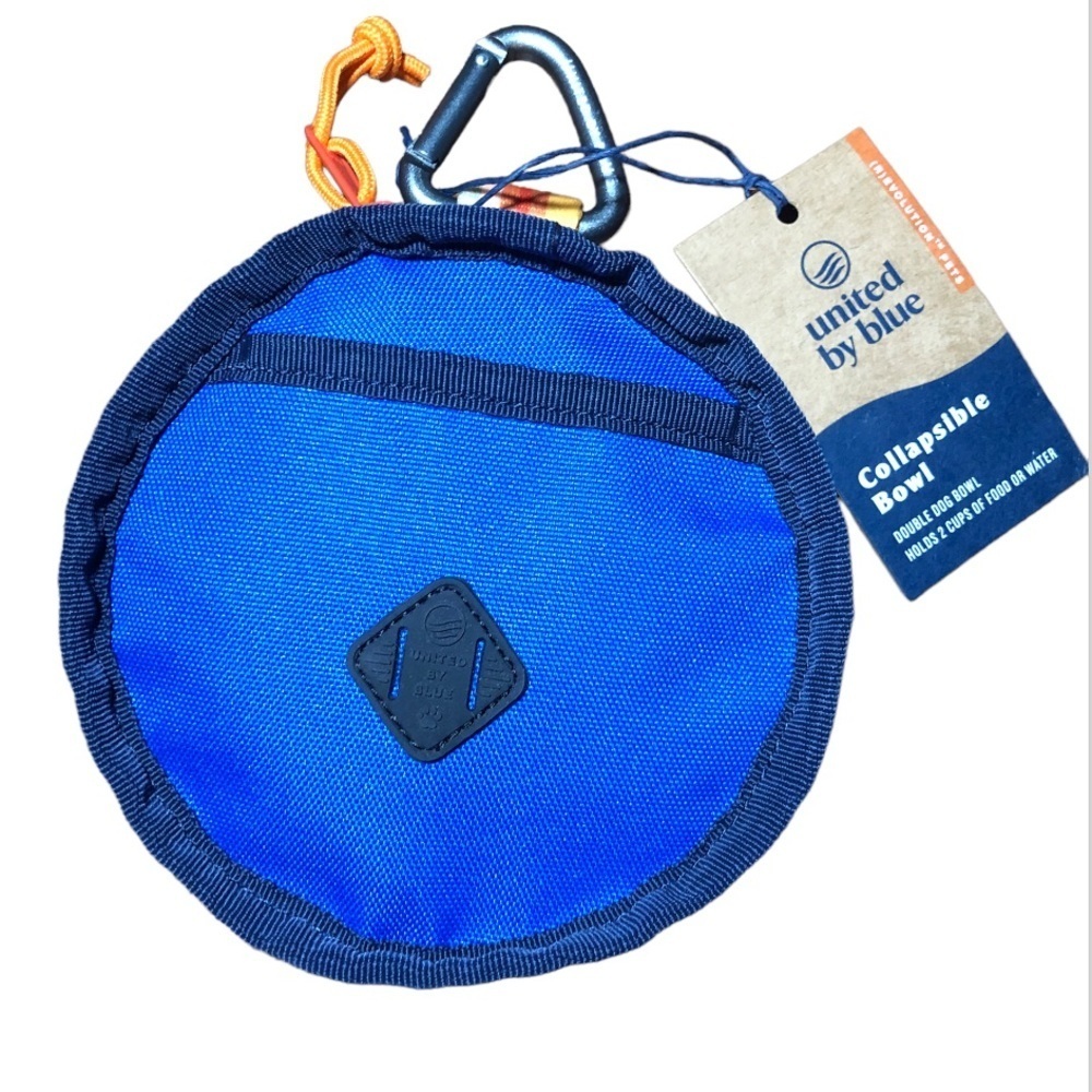 NWT United by Blue collapsible travel food water bowl camping gear